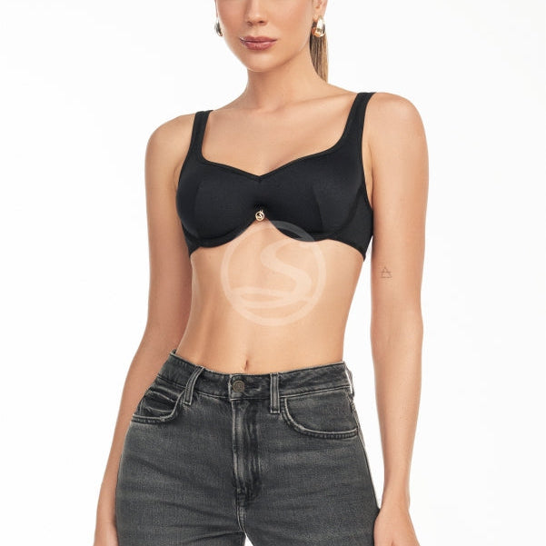 Fioré Black Basic Santísimas Bralette Ref. S-629