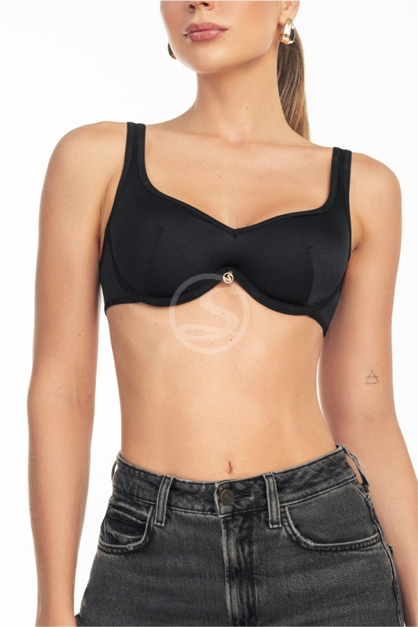 Fioré Black Basic Santísimas Bralette Ref. S-629