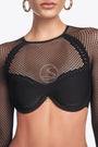Bustier Core Negro Santísimas Ref. S-709