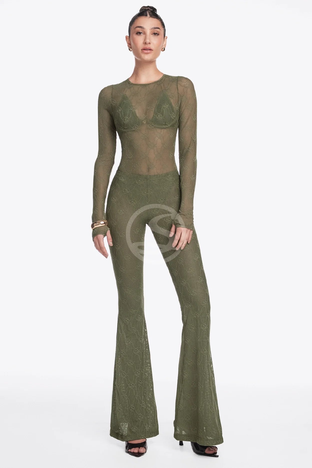Set Body Reliquia y Media Ruptere verde Santisimas