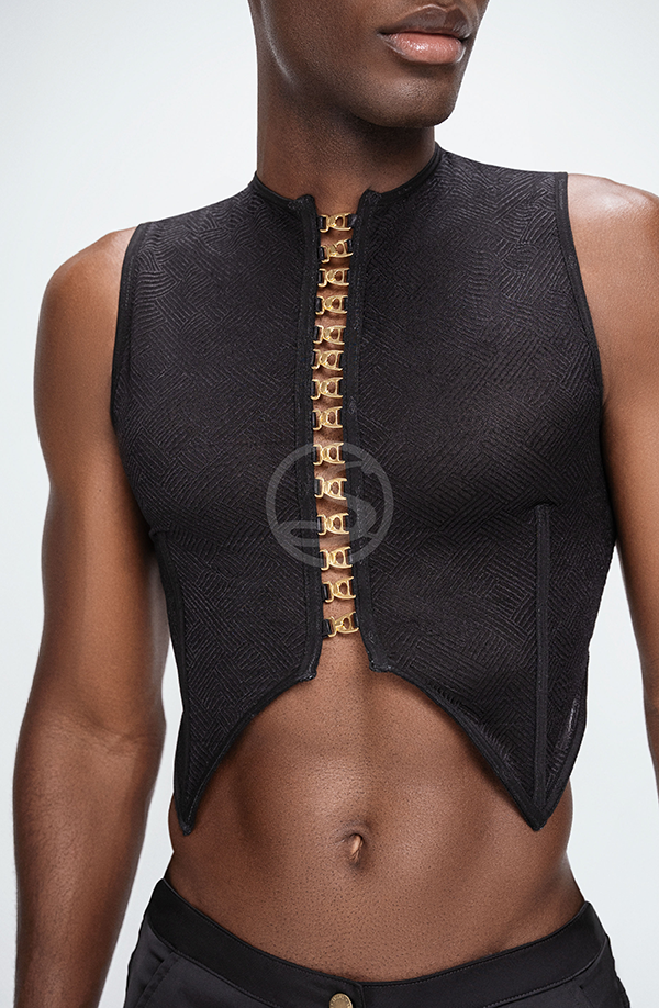 Black Spirit Corset Santísimas Men Ref. S-585