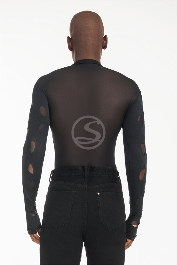 Mesh Holes Black Santisimas Ref. S-632