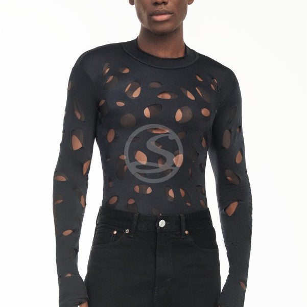 Mesh Holes Black Santisimas Ref. S-632