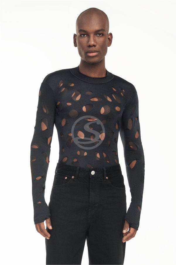 Mesh Holes Black Santisimas Ref. S-632