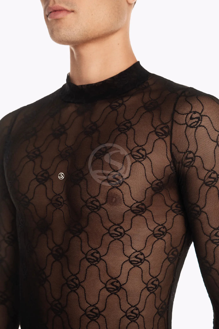 Mesh Linaje Negro Santísimas Men Ref. S-669