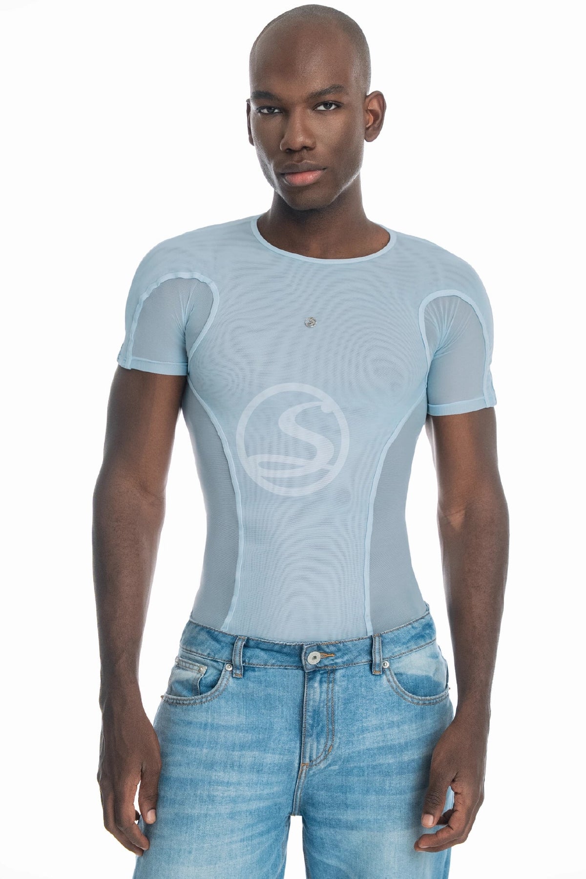Mesh Nexo Azul Cristal Men Santísimas Ref. S - 725