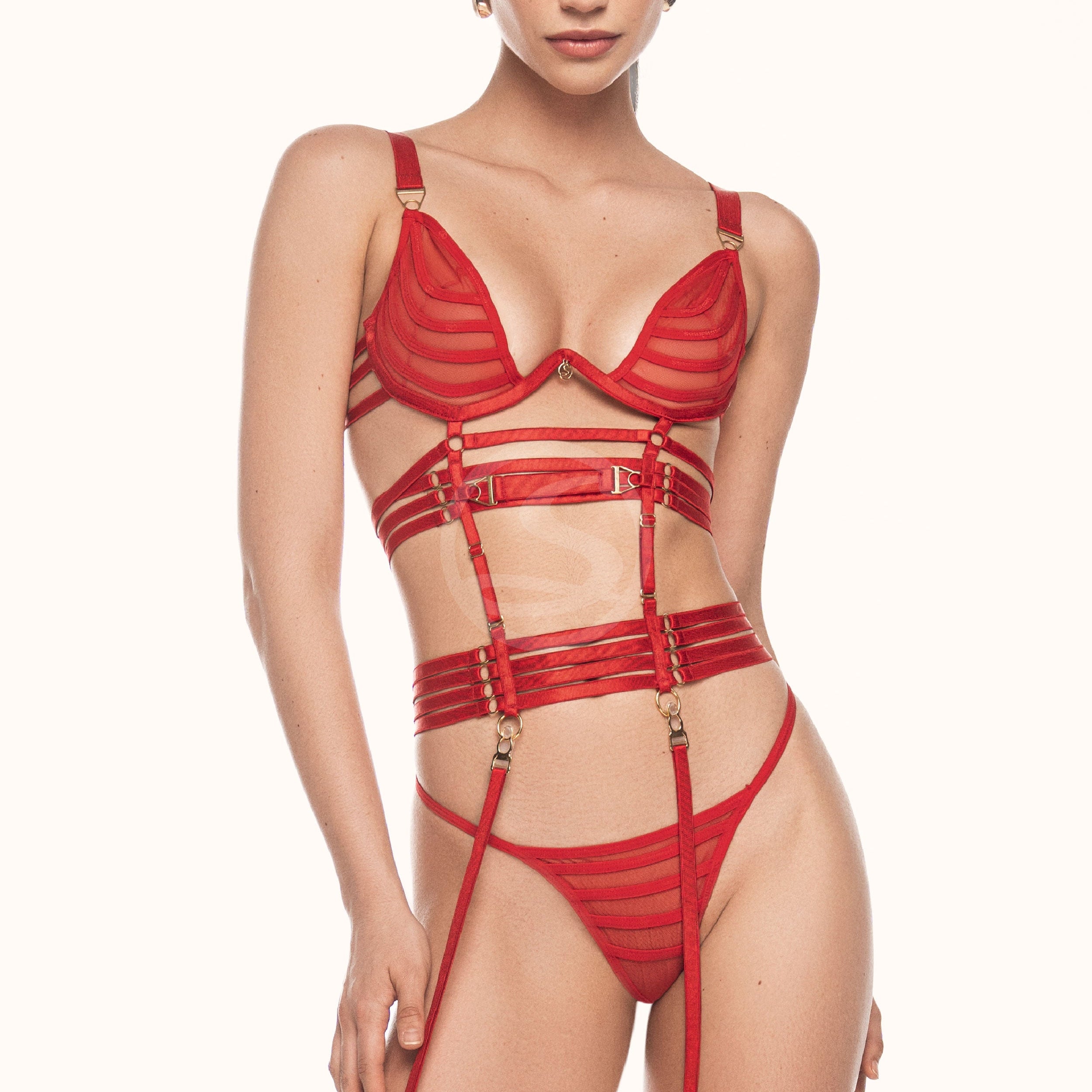 Native Lingerie Set Red Santísimas Ref. S-617