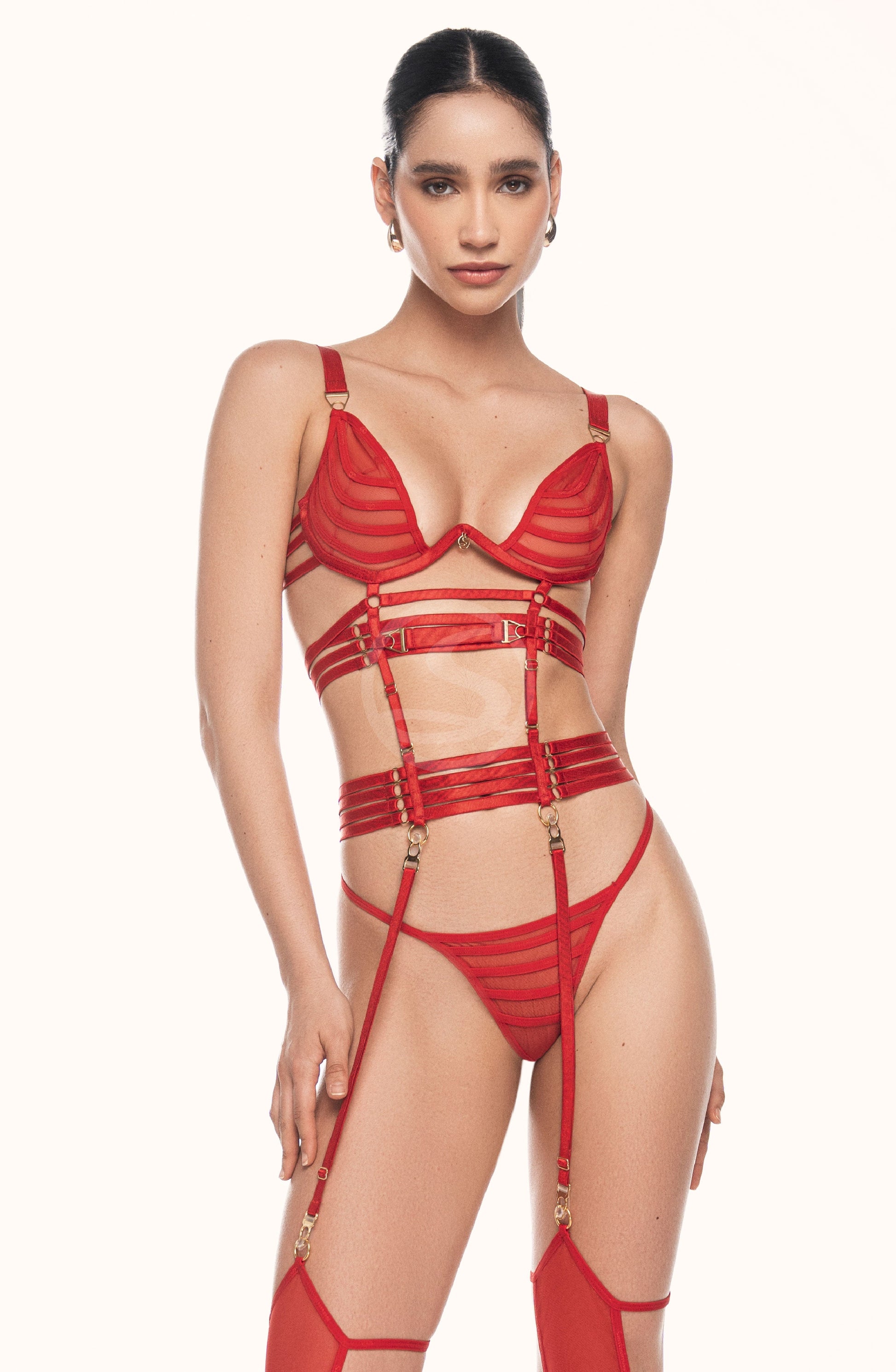 Native Lingerie Set Red Santísimas Ref. S-617