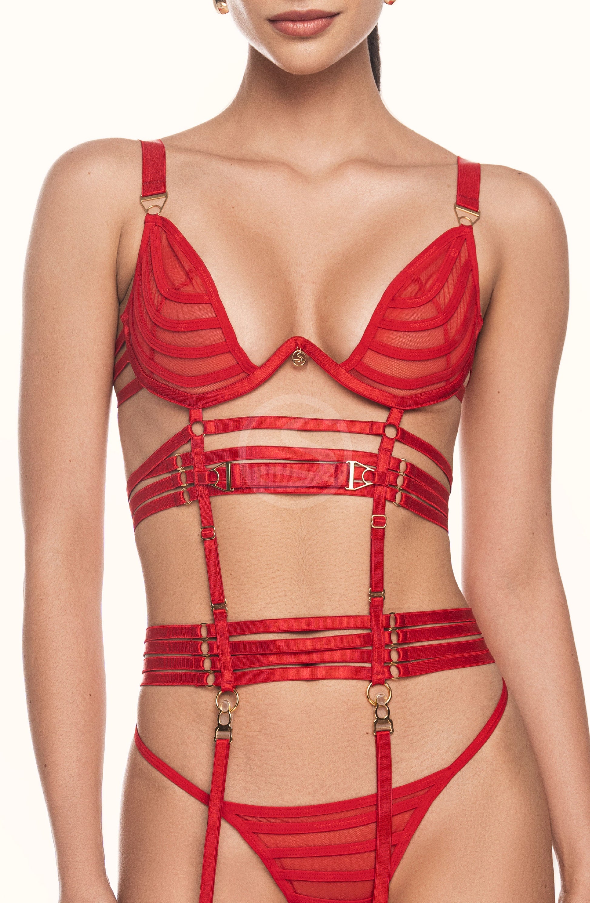 Native Lingerie Set Red Santísimas Ref. S-617