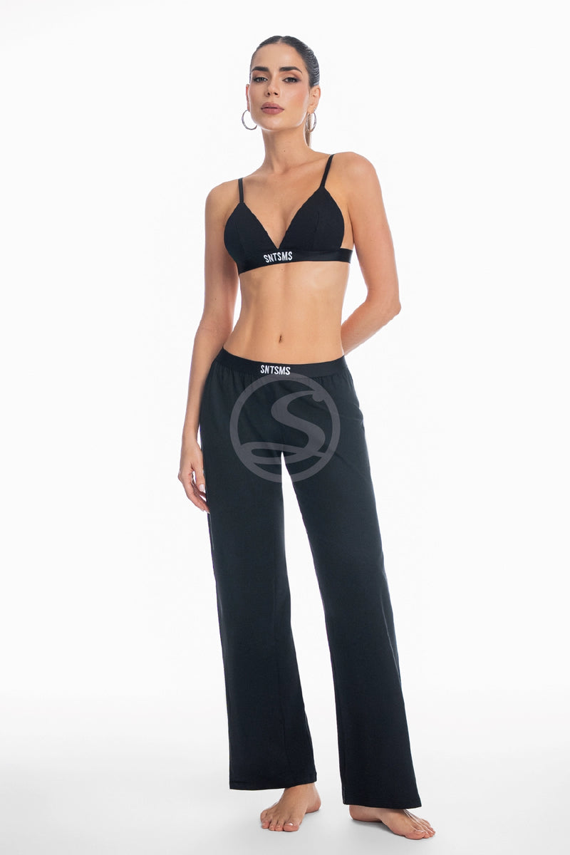 Pijama Top Pantalón Negra Santísimas