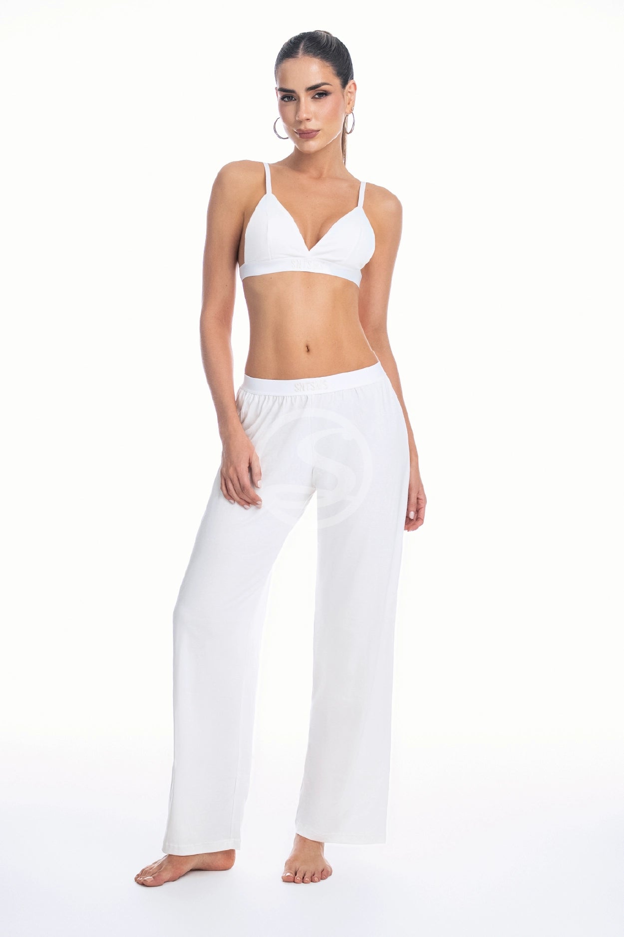 Pijama Top Pantalón Marfil Santísimas