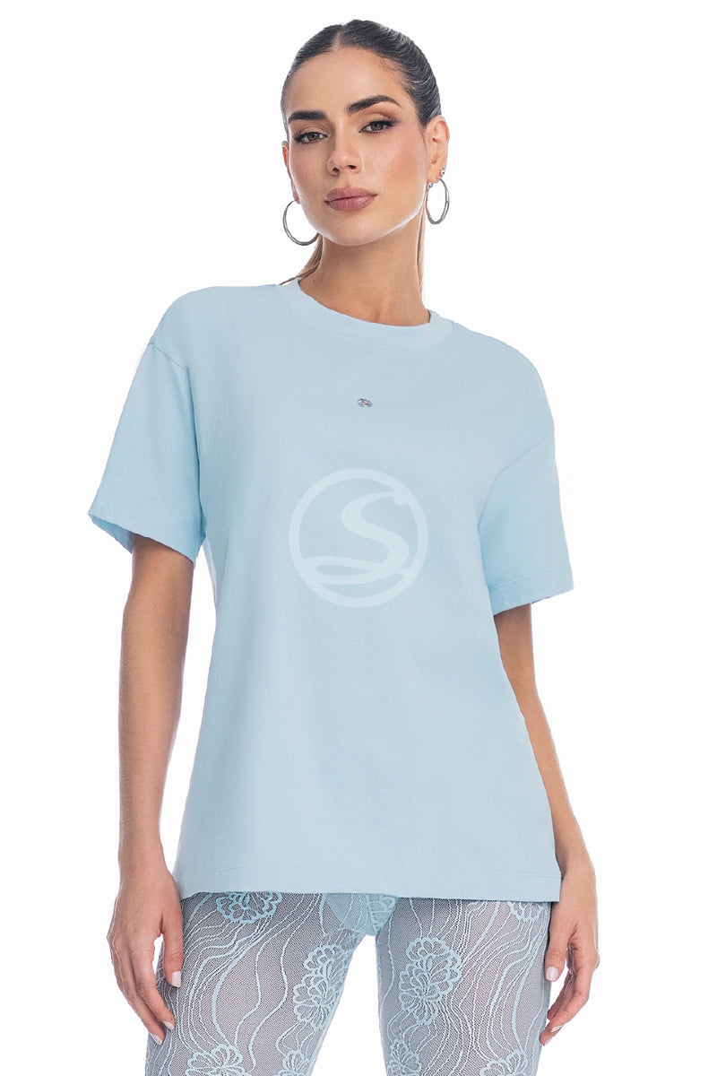 T-Shirt Prisma Azul Cristal Santísimas Ref. S-602
