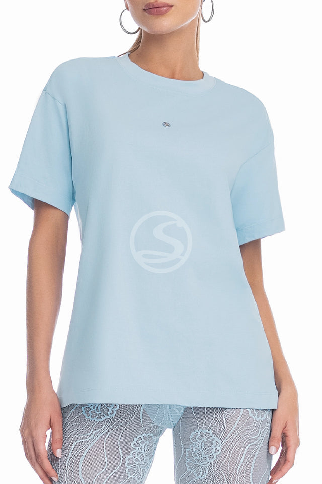T-Shirt Prisma Azul Cristal Santísimas Ref. S-602