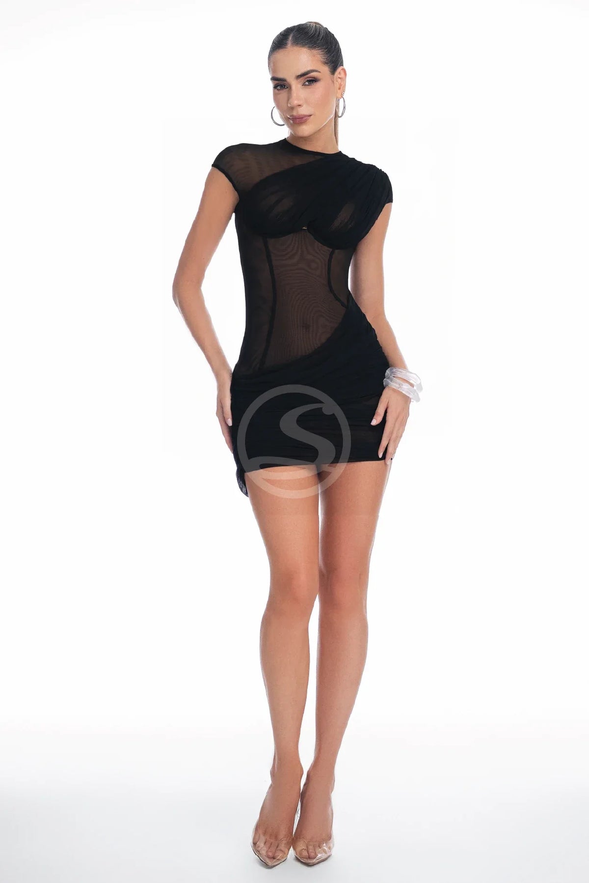 Vestido Presencia Negro Ref S-722